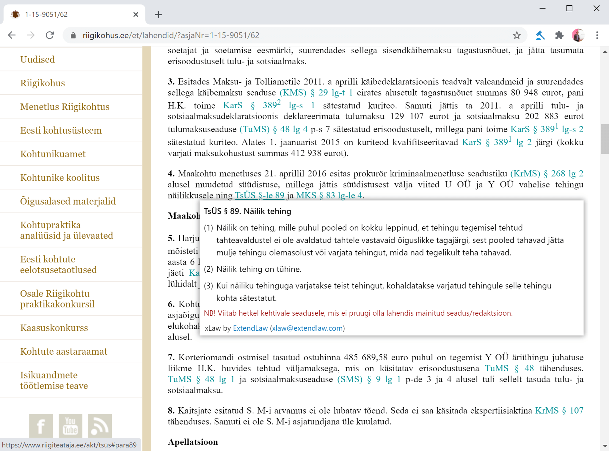 Seadusesätte eelvaade